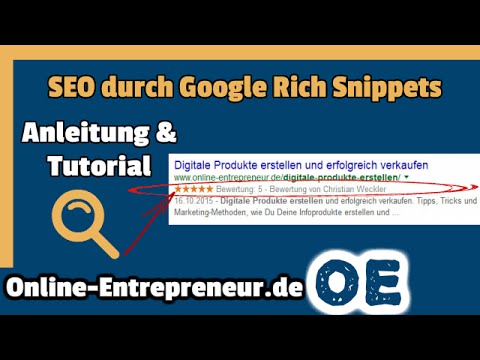 Google Rich Snippets Tutorial auf deutsch: SEO Tipps &amp; Tricks